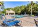 Relaxing community pool area with poolside seating and shaded lounge area at 2280 San Vital Dr # 101, Kissimmee, FL 34741