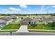 Beautiful aerial view of a single-Gathering home with fenced yard in a well-planned community at 24401 Sunnys Halo Way, Sorrento, FL 32776