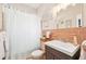 Bathroom featuring a light-colored vanity, toilet, and shower at 4106 Alverado St, Orlando, FL 32812