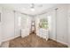 Bedroom featuring a ceiling fan, carpet floors, and matching dressers at 4106 Alverado St, Orlando, FL 32812