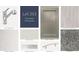 Selection of neutral finishes: countertop, backsplash, cabinets, carpet, faucet and hardware samples at 5085 Prairie Preserve Run, St Cloud, FL 34772