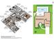 3D floor plan of the home showing furniture and a view of the pool and spa at 680 Cheoy Lee Cir, Winter Springs, FL 32708