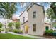 Exterior of a two-story home featuring a red tile roof and beige stucco walls, surrounded by lush landscaping at 710 Siena Palm Dr # 104, Celebration, FL 34747