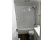 Renovated bathroom with white subway tile shower at 120 Hibiscus Woods Ct # 11B, Deltona, FL 32725
