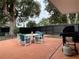 The backyard offers a gas grill, a table, and a large tree at 1310 Briarwood Ave, Deltona, FL 32725