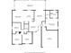 A detailed floor plan of the house showcasing the layout of each room and total square footage at 1322 Ravida Woods Dr, Apopka, FL 32703