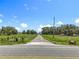 Long, scenic driveway lined with mature trees leading to a charming country estate at 14243 County Road 450, Umatilla, FL 32784