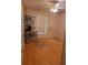 Bedroom with wood floors, a window, and a ceiling fan at 1797 Tillstream Dr, Orlando, FL 32818