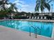 Sparkling community pool with lounge chairs and landscaped surroundings at 2770 Club Cortile Cir # A, Kissimmee, FL 34746