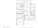 Detailed floor plan showing layout of bedrooms, kitchen, living spaces, and garage at 3271 Settlers Trl, St Cloud, FL 34772