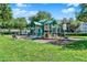 Community playground with swings, slides, and play structures on grassy area at 3757 Conroy Rd # 2525, Orlando, FL 32839