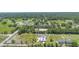 Wide aerial view of the property, showing its layout, landscaping, and generous lot size at 700 Old Geneva Rd, Geneva, FL 32732