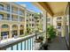 Balcony view overlooking the community pool at 860 N Orange Ave # 210, Orlando, FL 32801
