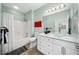 Modern bathroom with contemporary vanity, glass bowl sink, and shower-tub combination at 860 N Orange Ave # 210, Orlando, FL 32801