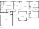 Detailed floor plan outlining the layout of the home, including the primary bedroom, kitchen, and living areas at 9744 Tattersall Ave, Orlando, FL 32817