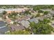 Aerial view showing the house within its neighborhood context, close to shopping and roads at 110 Todd Dr, Casselberry, FL 32707