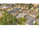 An aerial view of a single-Gathering house nestled within a quiet residential neighborhood at 110 Todd Dr, Casselberry, FL 32707