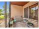 Enclosed screened-in patio, perfect for relaxation, featuring comfortable seating and views of the lush backyard at 110 Todd Dr, Casselberry, FL 32707