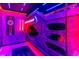 Whimsical bedroom featuring custom Star Wars themed bunk beds with embedded lighting at 1164 Castle Pines Ct, Reunion, FL 34747