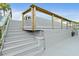 View of the stairs leading to the waterfront at 139 Douglas St, Edgewater, FL 32141