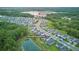 Aerial view of the property showcasing its location near Hancock Lake and surrounding neighborhood at 17426 Saw Palmetto Ave, Clermont, FL 34714
