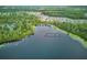 Aerial shot showing the property's proximity to Hancock Lake and its surrounding natural landscape at 17426 Saw Palmetto Ave, Clermont, FL 34714