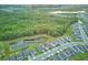 Aerial view showcasing the home, nearby community clubhouse, pond, and surrounding community at 17426 Saw Palmetto Ave, Clermont, FL 34714