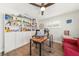 Well-lit office space with custom shelves and work area, perfect for productivity at 3024 Saratoga Dr, Orlando, FL 32806