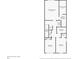 Second floor plan featuring primary bedroom with walk-in closet, bathroom, laundry, two bedrooms, and stairs at 3303 Azolla St, Orlando, FL 32808