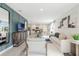 Open-concept living room with a modern design at 3665 Fort Mellon Ln, Sanford, FL 32773