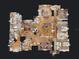 Detailed floor plan showcasing the home's layout, including bedrooms, bathrooms, and living spaces at 3728 Hunters Isle Dr, Orlando, FL 32837