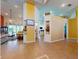 Open living space featuring tile floors, natural light, and open access to multiple rooms at 3728 Hunters Isle Dr, Orlando, FL 32837