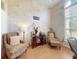 Dedicated office space is complete with tiled floor, ceiling fan, and natural light at 3728 Hunters Isle Dr, Orlando, FL 32837