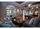 Lounge area with comfortable seating, pool table, and exterior light at 506 Mirasol Cir # 202, Celebration, FL 34747