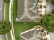 An aerial view of meticulously maintained landscaping and a well kept roof at 6027 Strada Isle Way, Orlando, FL 32835