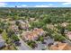 An aerial view of a residential community with lush green trees and well-maintained townhomes at 645 Stafford Ter # 163, Altamonte Springs, FL 32714
