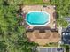 Aerial view of the community pool, hot tub and lounge area at 645 Stafford Ter # 163, Altamonte Springs, FL 32714