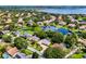 Expansive aerial view of a residential neighborhood with lakes and waterfront properties at 8625 Vista Point Cv, Orlando, FL 32836