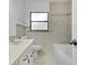 Classic bathroom with a vanity, tub, and neutral finishes at 1148 Northcrest Dr, Apopka, FL 32703