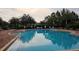 Community swimming pool with sun loungers, and clear blue water for residents to enjoy at 15424 Sweet Orange Ave, Winter Garden, FL 34787