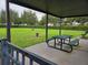 Community picnic area with a covered pavilion and green picnic table, ideal for gatherings and outdoor dining at 15424 Sweet Orange Ave, Winter Garden, FL 34787