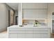 Stylish kitchen featuring an island, sleek cabinetry, and integrated appliances, offering a minimalist design at 1742 Temple Dr, Winter Park, FL 32789