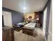 bedroom with carpet, 'Harry Potter' themed wall and two wooden beds at 2855 Bookmark Dr, Kissimmee, FL 34746