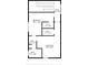 Upstairs floor plan featuring bedrooms with walk-in closets and bathrooms at 419 Whitcomb Dr, Geneva, FL 32732