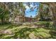 Backyard view with mature trees and a screened-in porch providing outdoor enjoyment at 525 Garden Heights Dr, Winter Garden, FL 34787