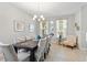 Bright and inviting dining room featuring modern decor, stylish furniture, and plenty of natural light at 5368 Oakbourne Ave, Davenport, FL 33837