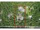 Aerial view of acreage with home, pool, and tennis court enclosed by a red outline at 546 Winona Dr, Geneva, FL 32732