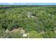 Aerial view featuring lush scenery and mature trees surrounding a beautiful, expansive property at 546 Winona Dr, Geneva, FL 32732