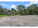 Outdoor tennis court with fence and mature trees and greenery surrounding the area at 546 Winona Dr, Geneva, FL 32732