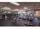 A well-equipped fitness center featuring treadmills, weight machines, and ample workout space at 5917 Coquyt Dr, Mount Dora, FL 32757